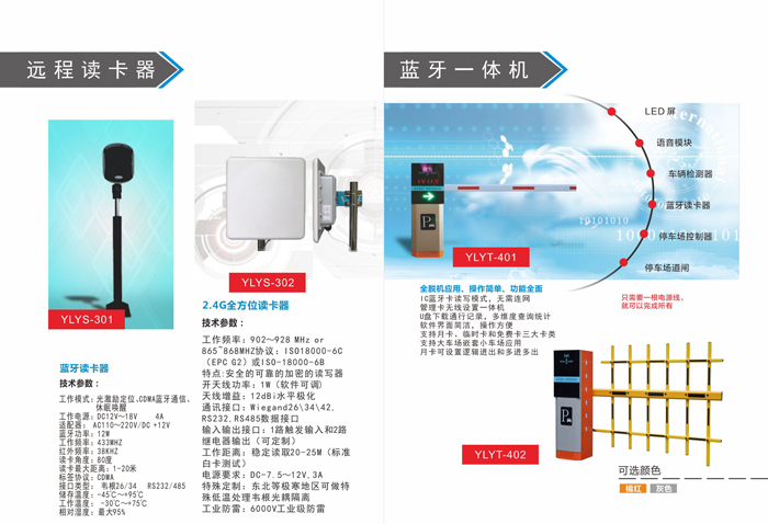 停车场远程读卡器