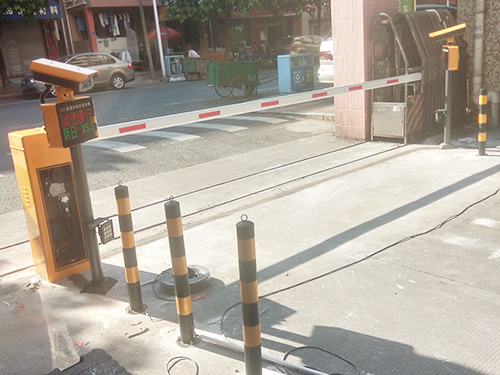 直杆道闸车牌识别系统